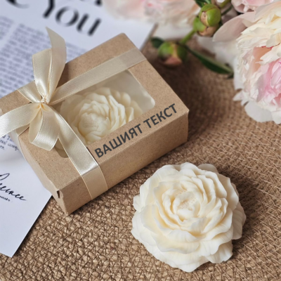 Сапунено цвете в подаръчна кутия